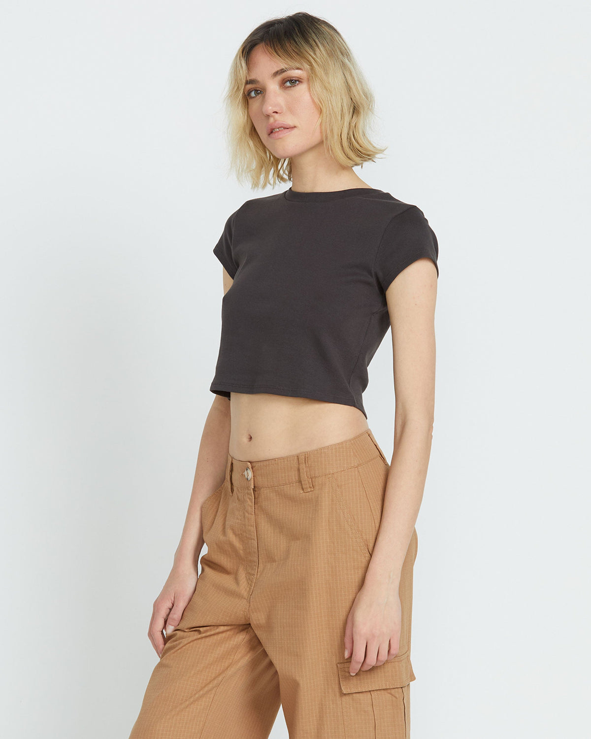 Women's Lil Baby Tee Vintage Black - Volcom