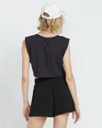 Women's Lil Muscle Tank Vintage Black - Volcom