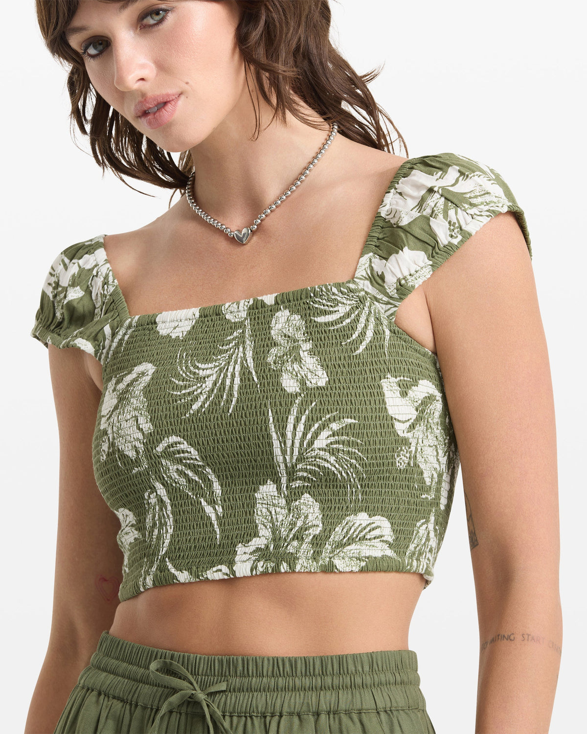 Women's Vroom Service Top Moss Stone - Volcom