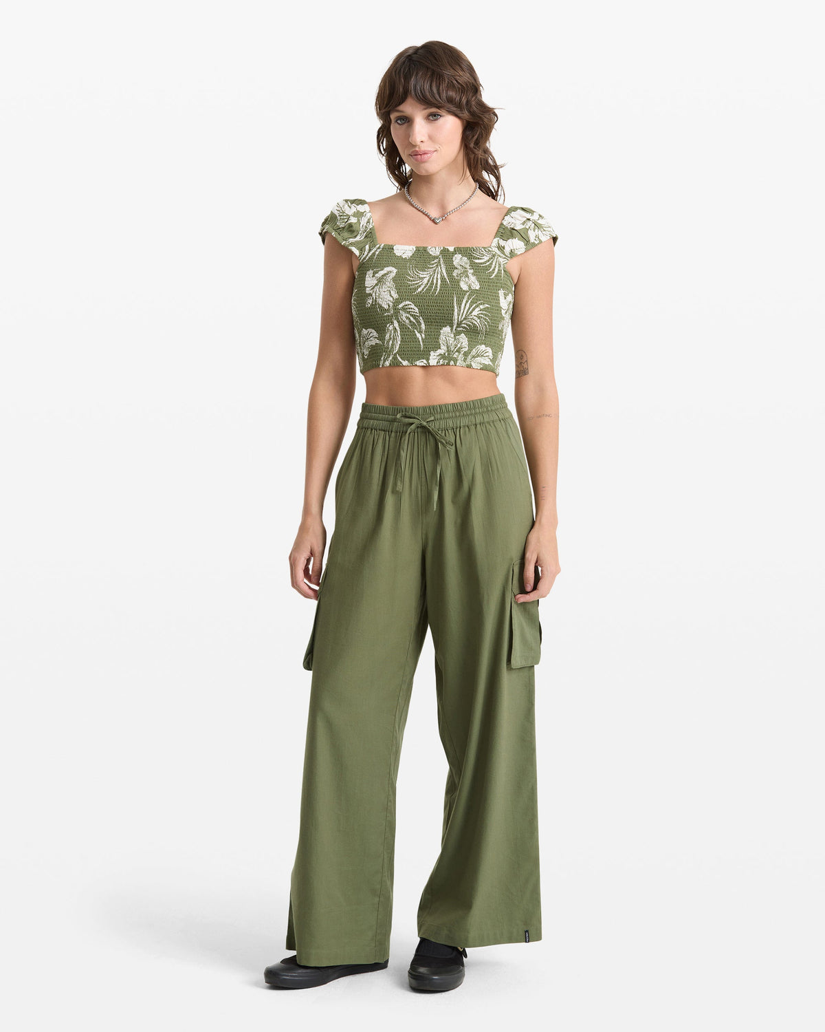 Women's Vroom Service Top Moss Stone - Volcom