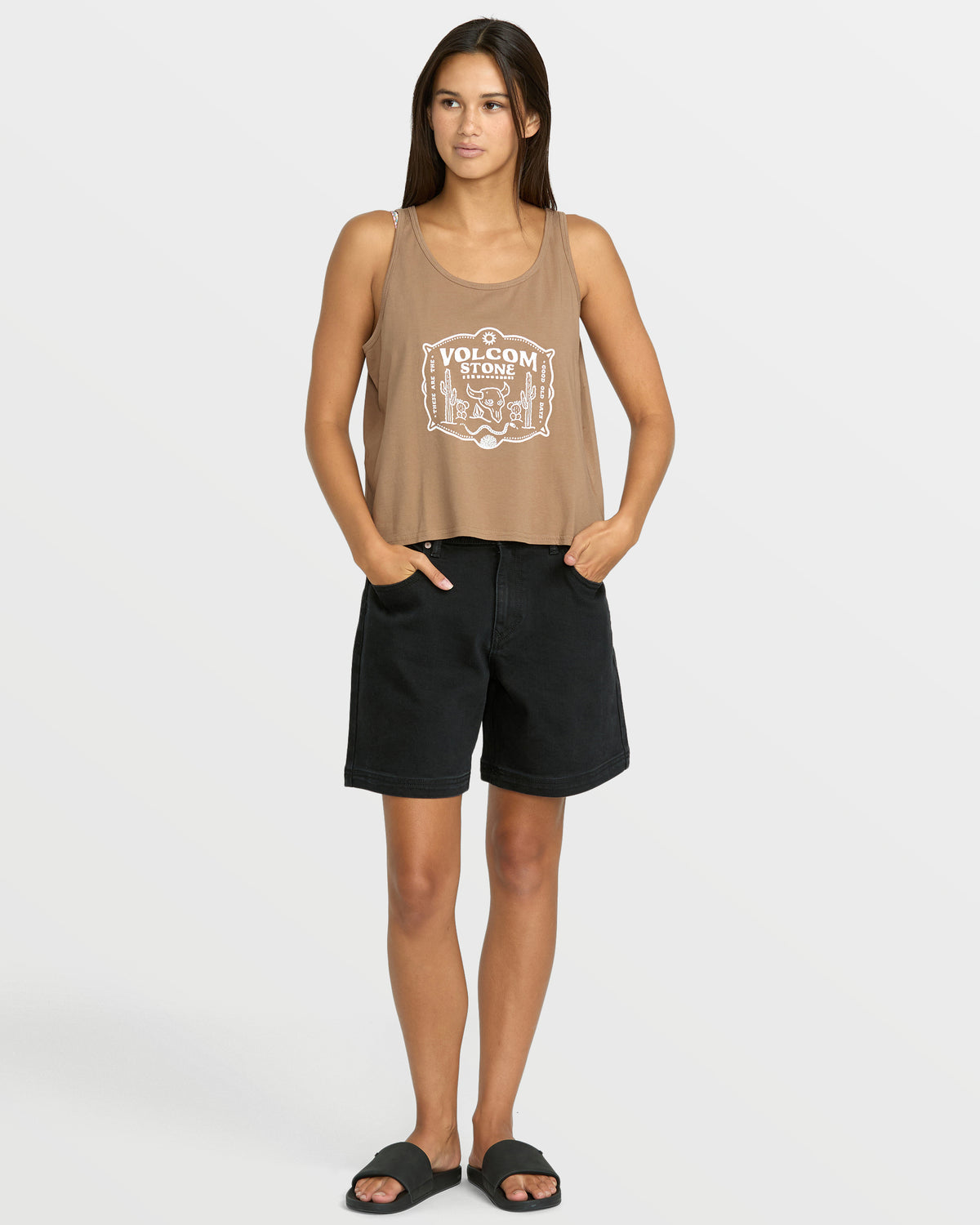 Women's To The Bank Tank Hazelnut - Volcom