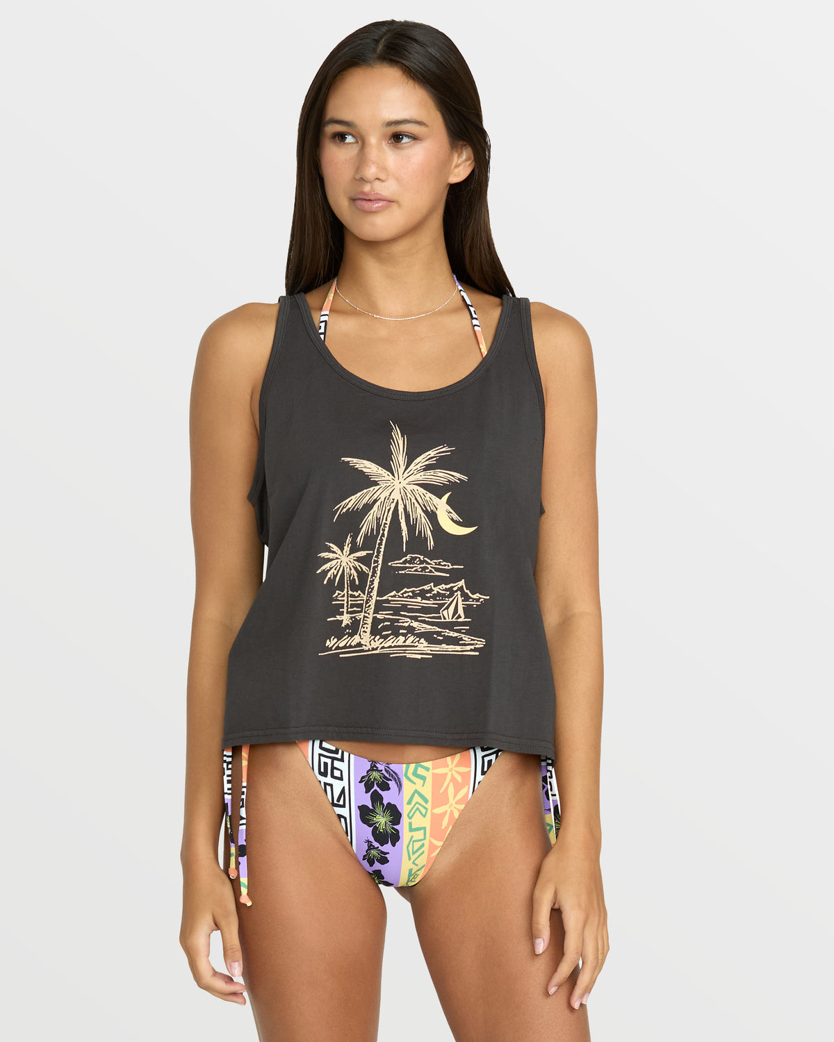 Women's To The Bank Tank Vintage Black - Volcom