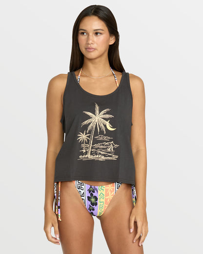 Women's To The Bank Tank Vintage Black - Volcom