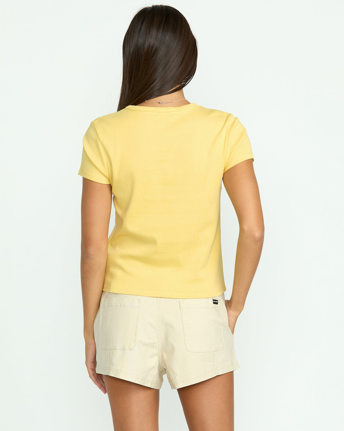 Women's Have A Clue Tee Dust Yellow - Volcom