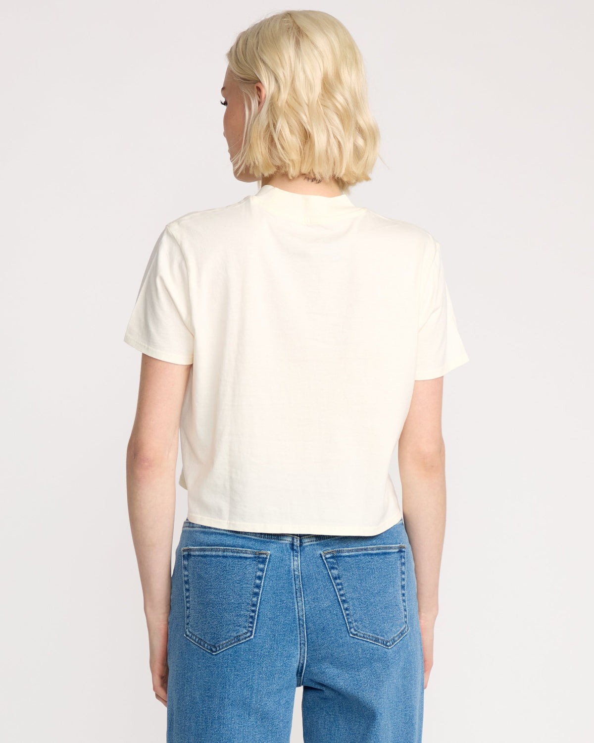 Women's Dial Crop Tee Bone - Volcom