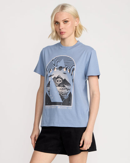 Women's Lock It Up Tee Carolina Blue - Volcom
