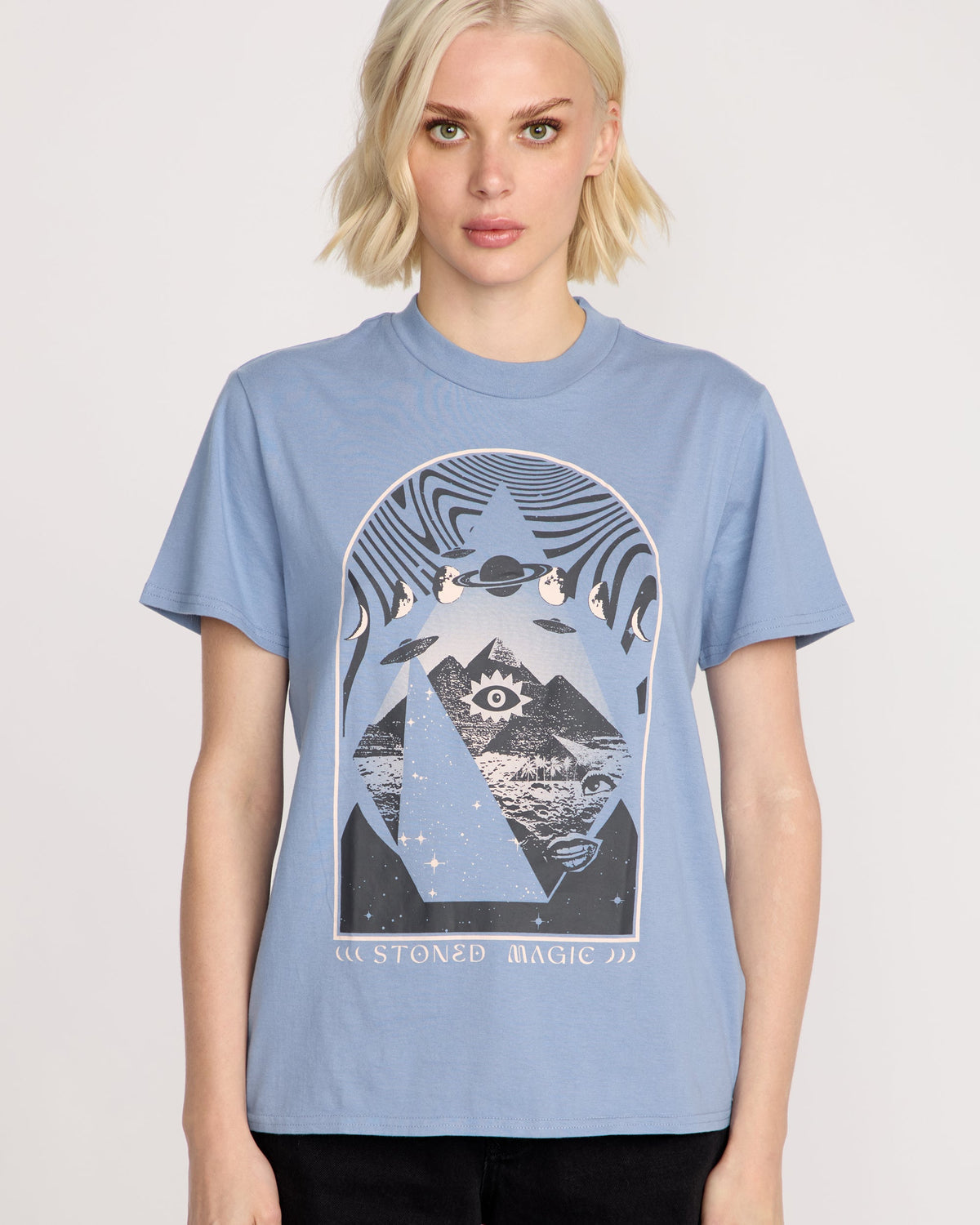 Women's Lock It Up Tee Carolina Blue - Volcom