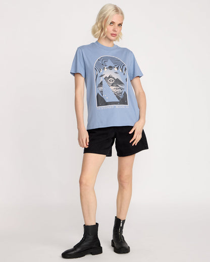 Women's Lock It Up Tee Carolina Blue - Volcom