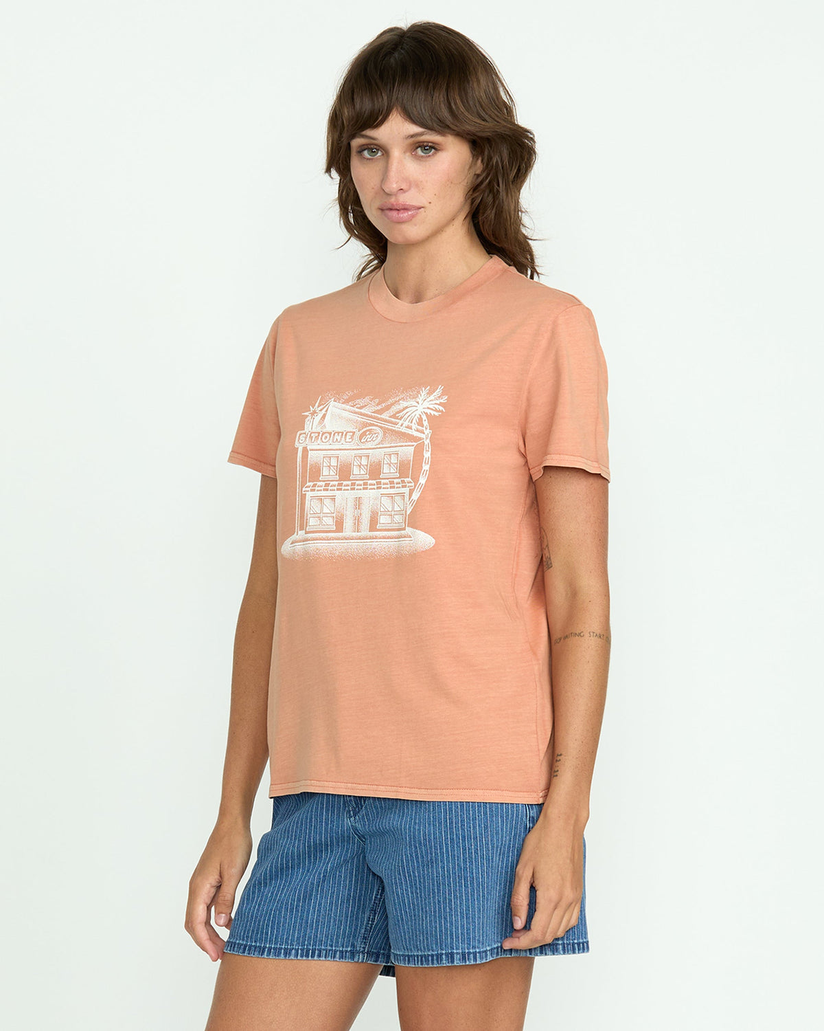 Women's Lock It Up Tee Sandstone - Volcom