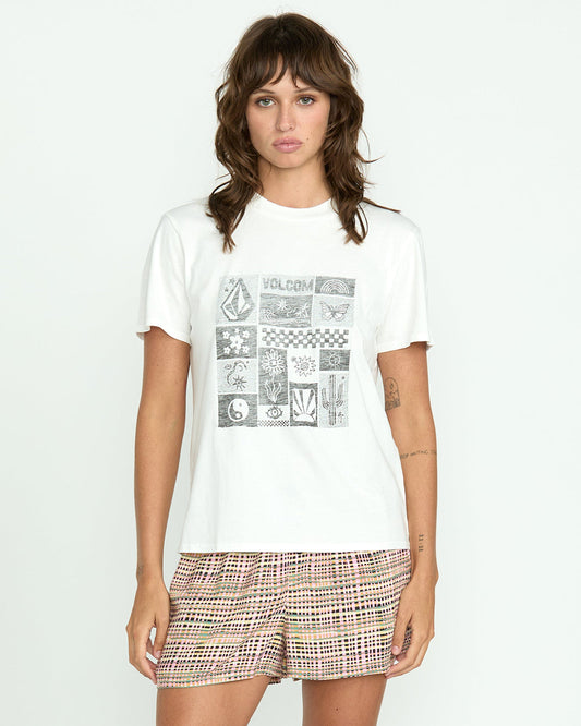Women's Lock It Up Tee Star White - Volcom