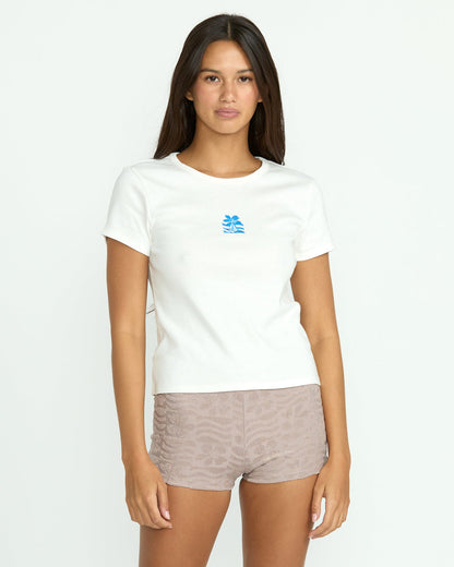 Women's Coco Ho Tee Star White - Volcom