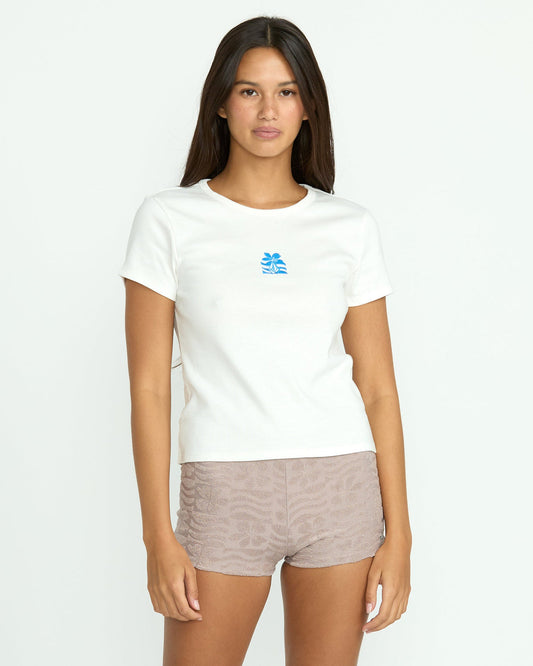Women's Coco Ho Tee Star White - Volcom