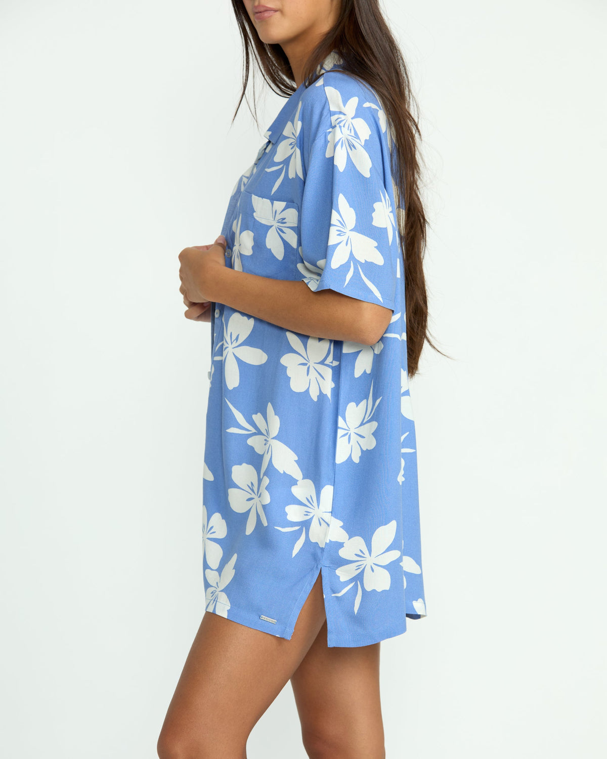 Women's Coco Ho Short Sleeve Cover Up Deep Water - Volcom