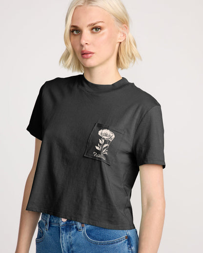 Women's Pocket Dial Tee Vintage Black - Volcom