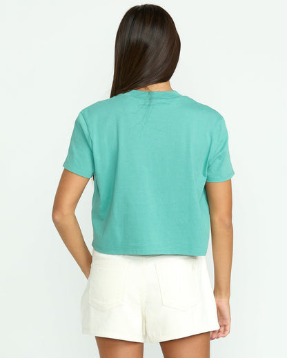Women's Pocket Dial Tee Stormy Blue - Volcom
