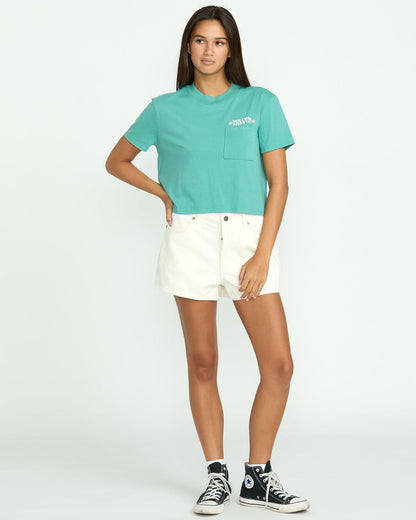 Women's Pocket Dial Tee Stormy Blue - Volcom