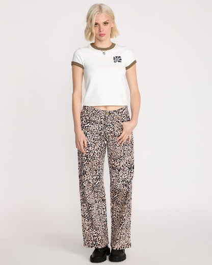 Women's Stoney Time Ringer Star White - Volcom