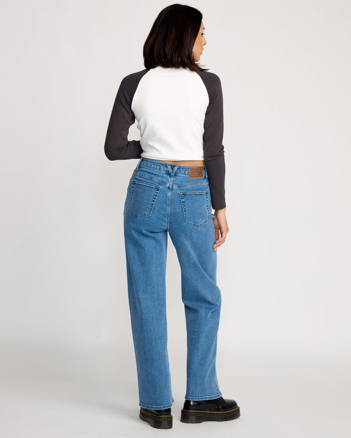 Women's Stoned Boyfriend High Rise Jeans Deep River Blues - Volcom