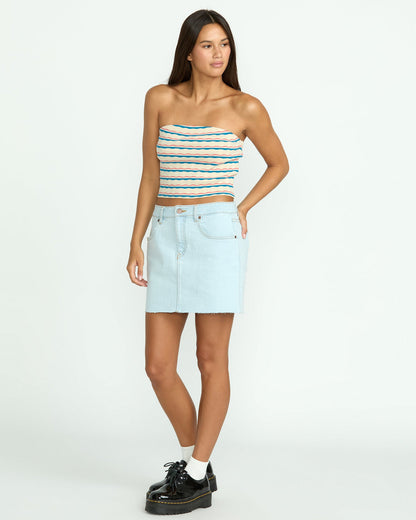 Women's Dropping In Skirt Cruzer Blue - Volcom