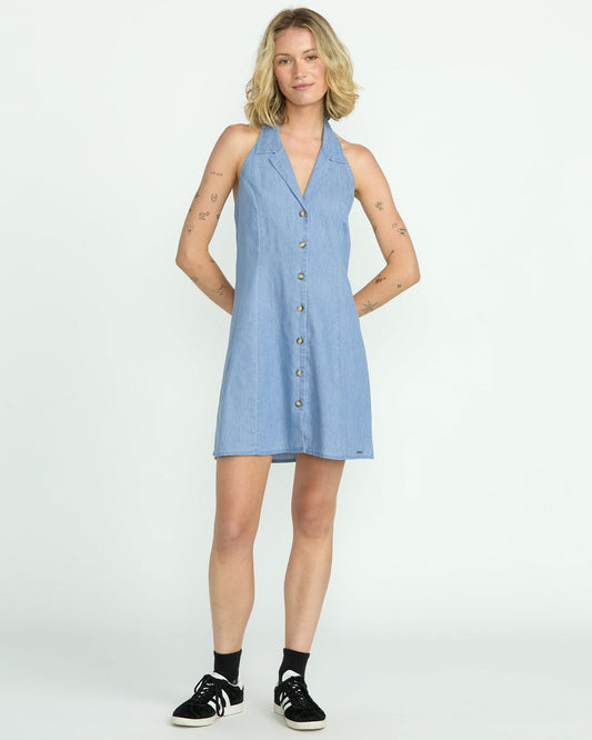 Women's Saweet Talker Dress Chambray - Volcom