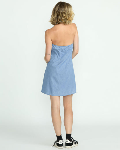 Women's Saweet Talker Dress Chambray - Volcom