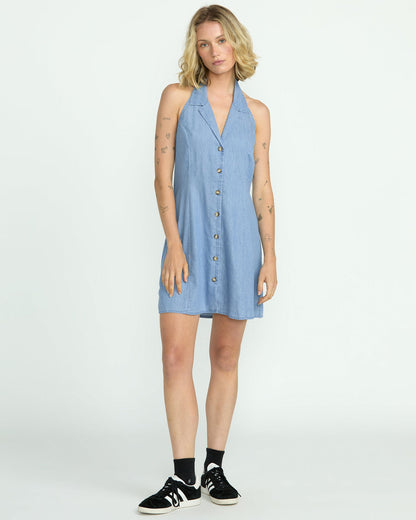 Women's Saweet Talker Dress Chambray - Volcom