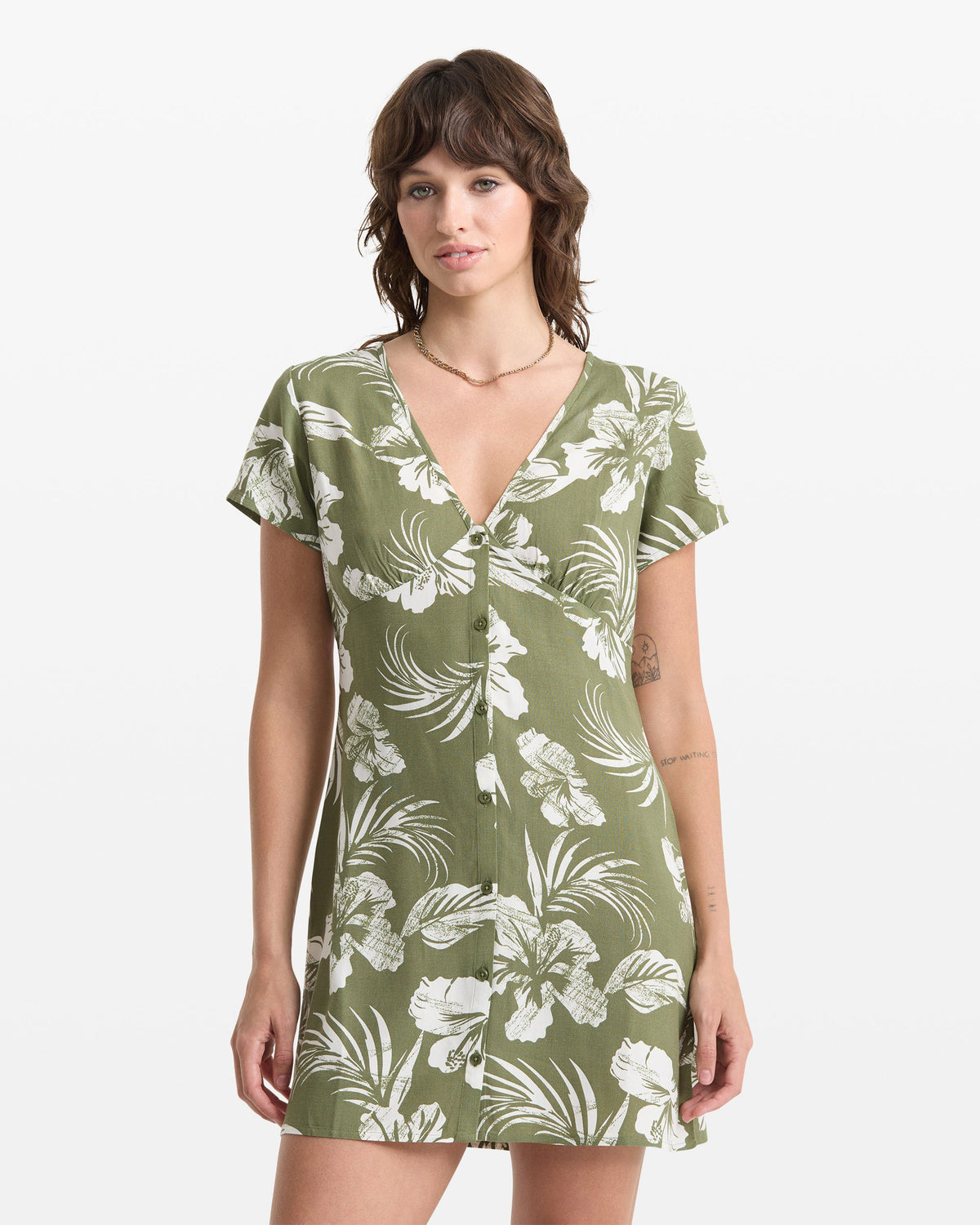 Women's Vroom Service Dress Moss Stone - Volcom