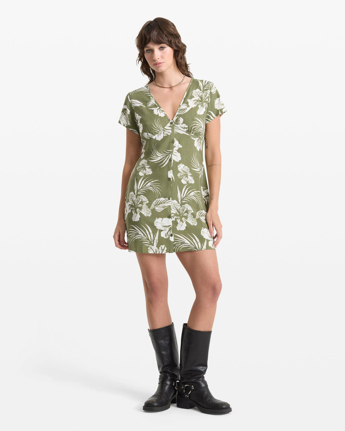 Women's Vroom Service Dress Moss Stone - Volcom