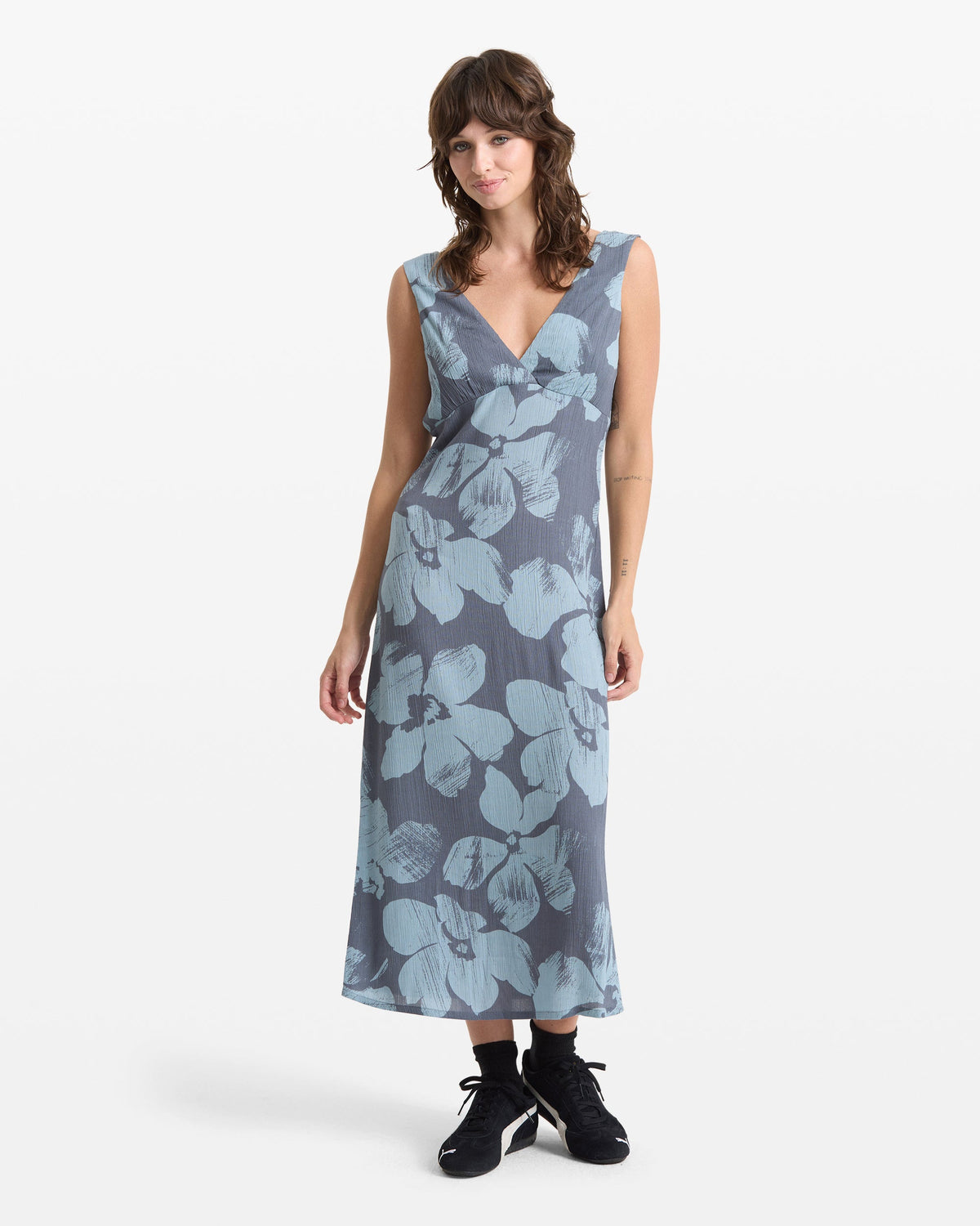 Women's Grumpy Sunshine Dress Blue Sapphire - Volcom