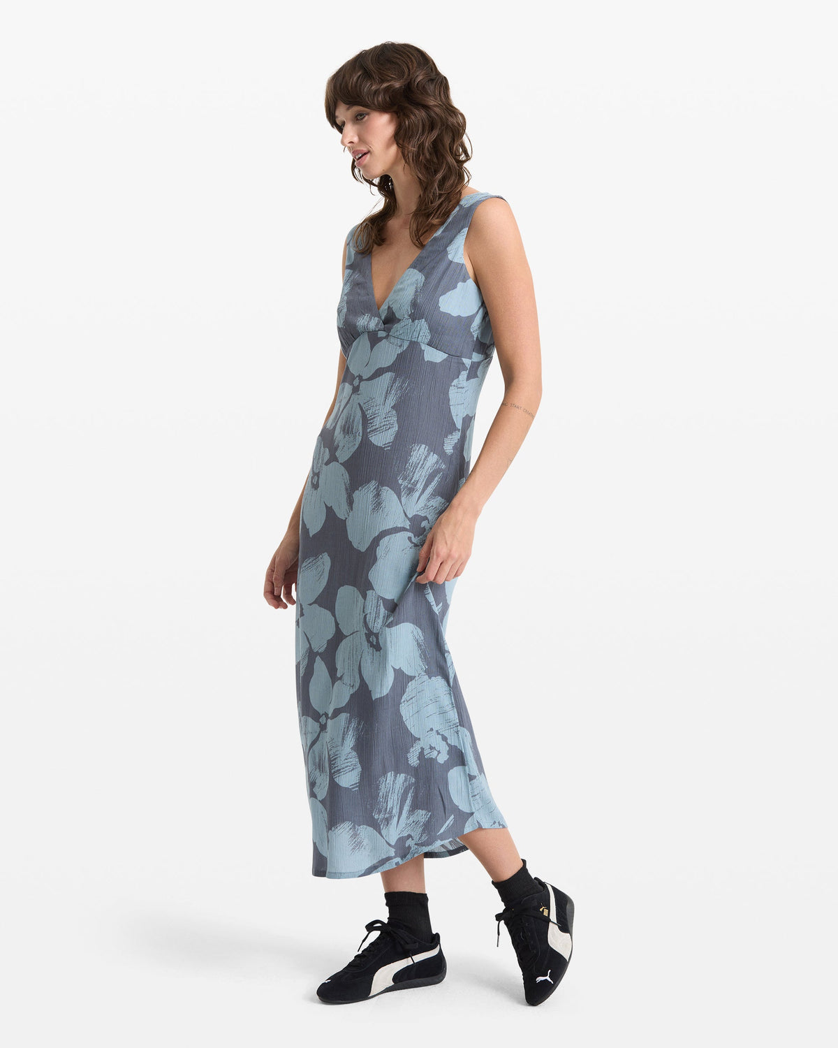 Women's Grumpy Sunshine Dress Blue Sapphire - Volcom