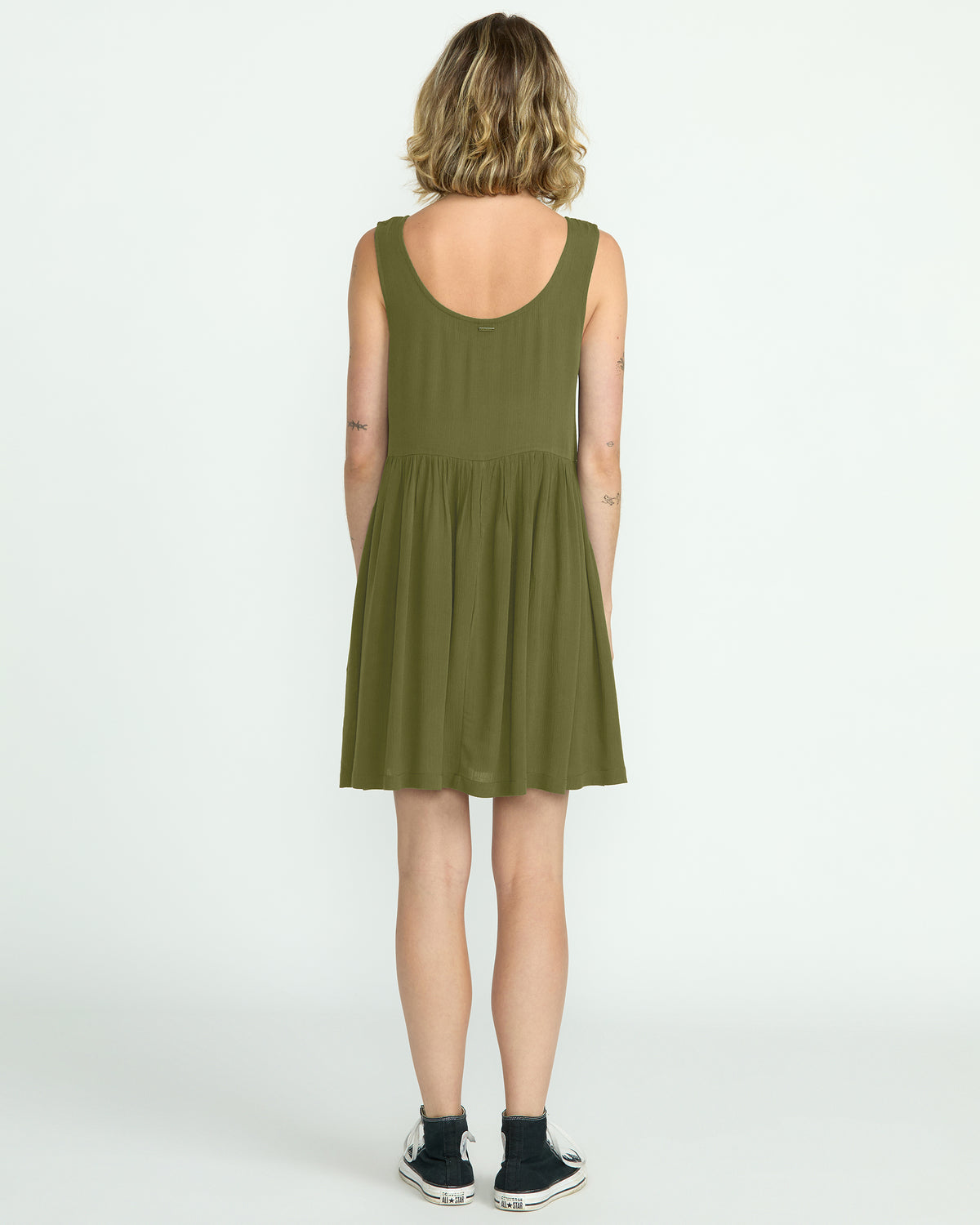 Women's Lived In Baddie Dress Light Army - Volcom