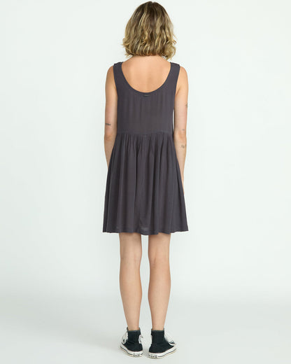 Women's Lived In Baddie Dress Vintage Black - Volcom