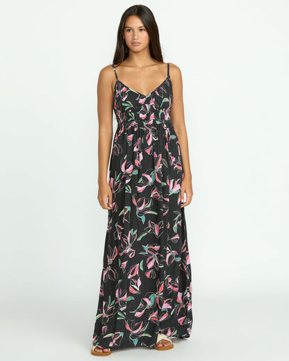 Women's Dream In Bloom Dress Black - Volcom