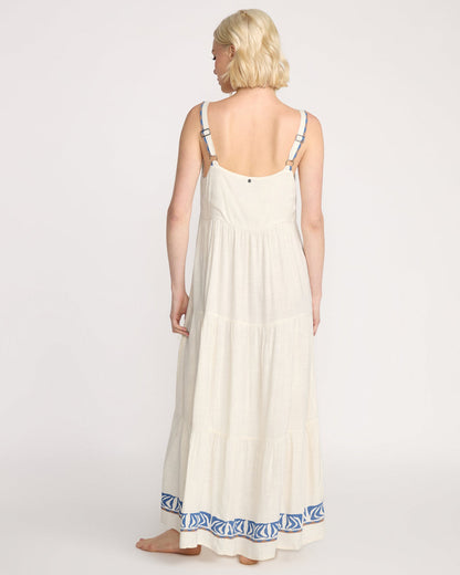 Women's Featured Artist Emma Rushton Maxi Dress Vintage White - Volcom