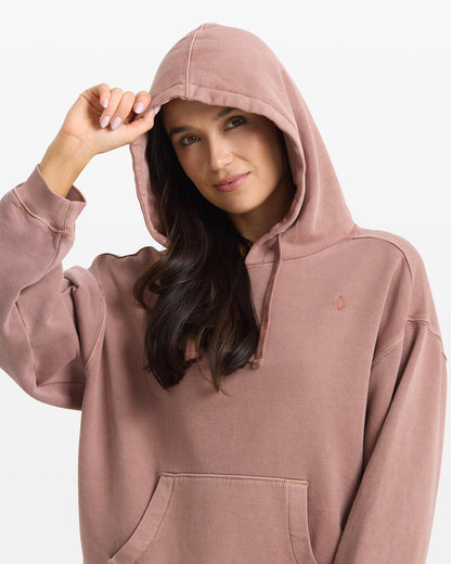Women's Stone Soft Hoodie Desert Taupe - Volcom