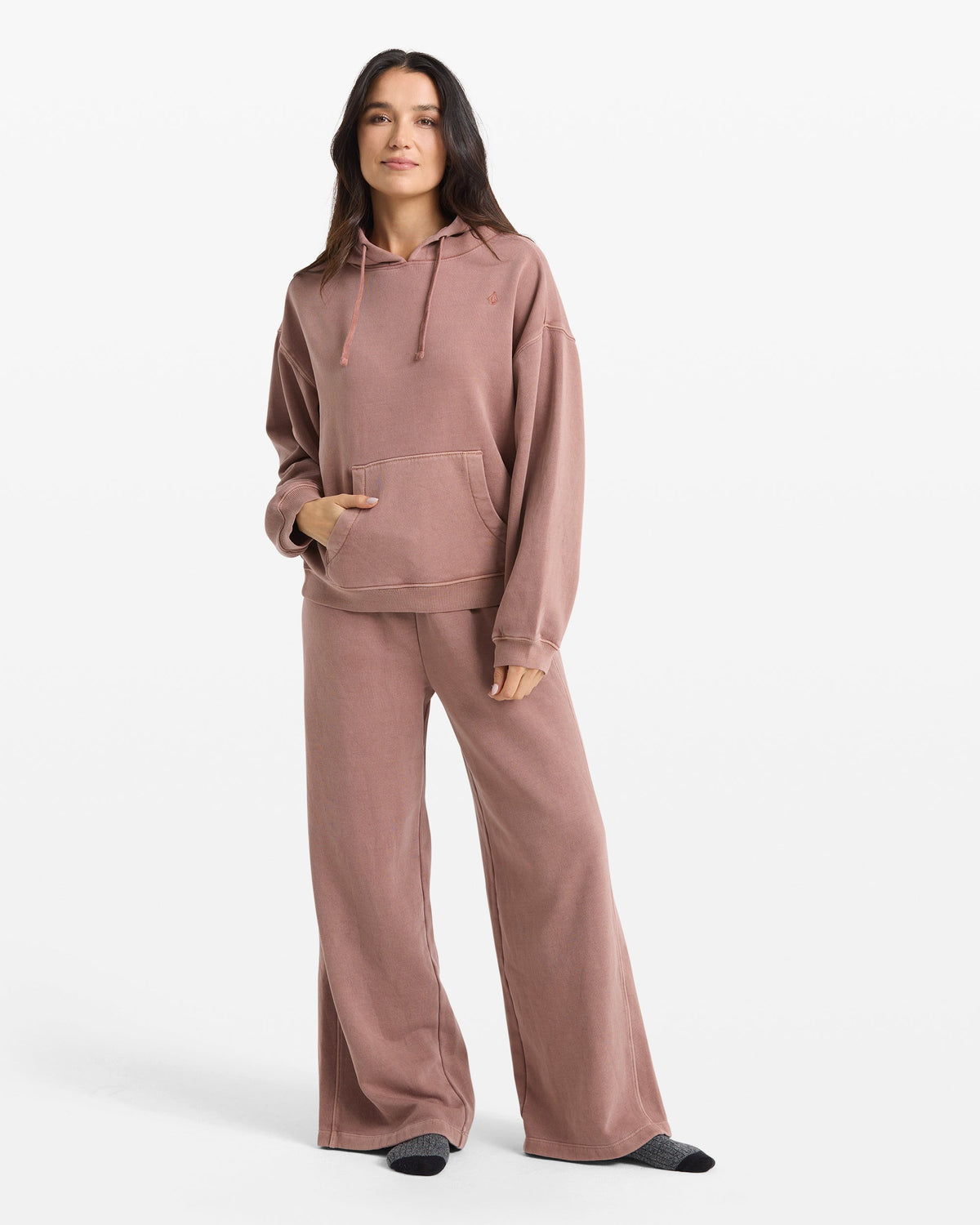 Women's Stone Soft Hoodie Desert Taupe - Volcom