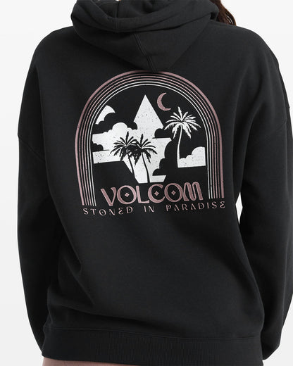 Women's Stone Art Up Hoodie Black - Volcom
