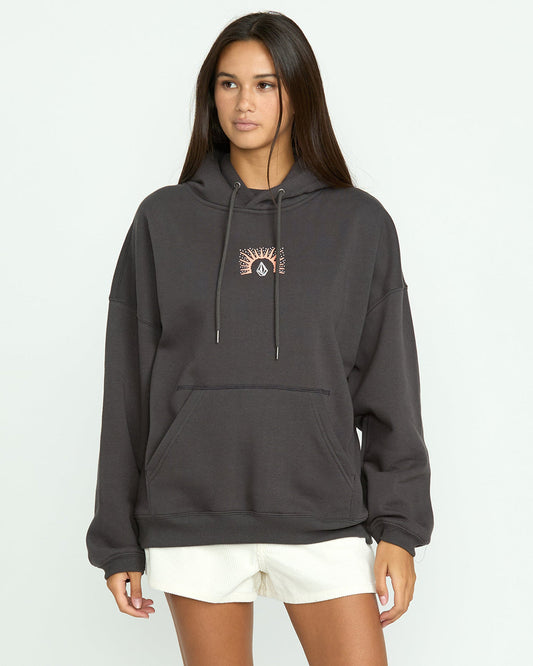 Women's Stone Art Up Hoodie Vintage Black - Volcom