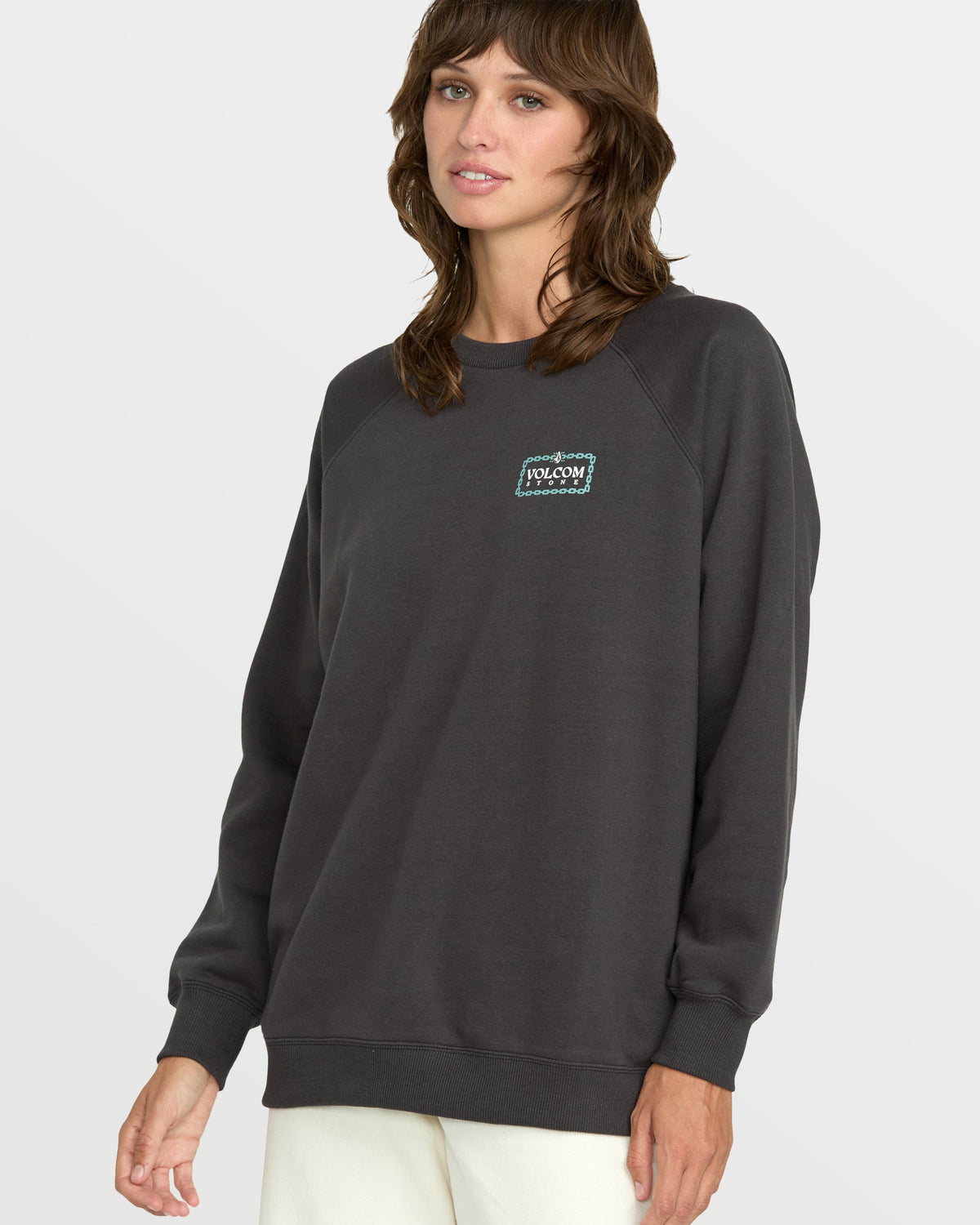 Women's Stone Magic Boyfriend Sweatshirt Vintage Black - Volcom