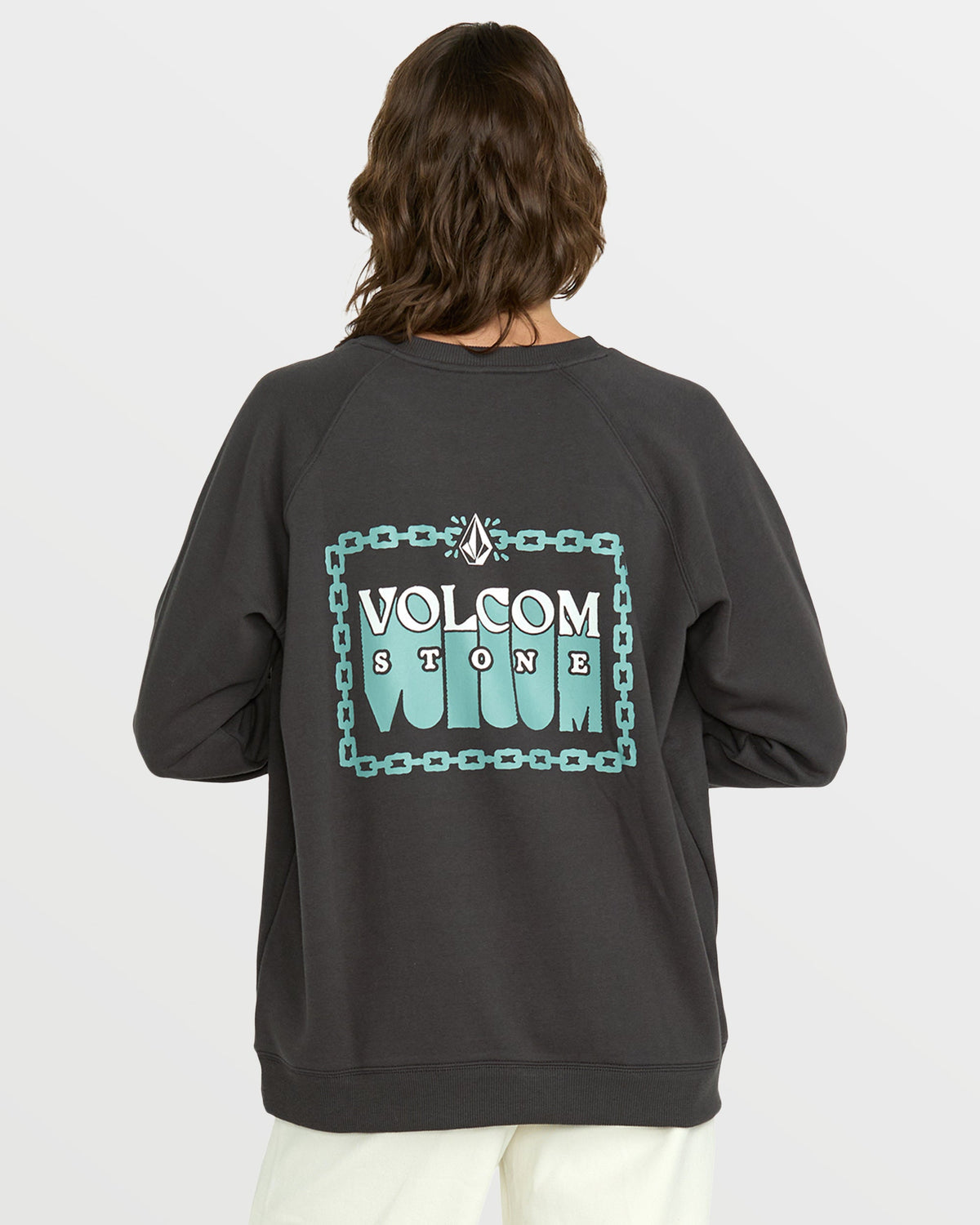 Women's Stone Magic Boyfriend Sweatshirt Vintage Black - Volcom