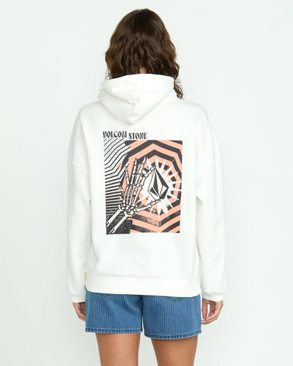 Women's Stone Art Up Hoodie Star White - Volcom