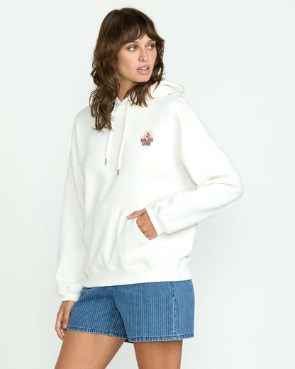 Women's Stone Art Up Hoodie Star White - Volcom