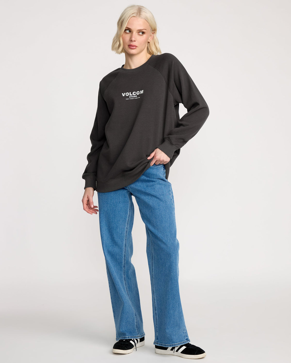 Women's Stone Magic Crew Vintage Black - Volcom