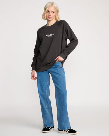 Women's Stone Magic Crew Vintage Black - Volcom