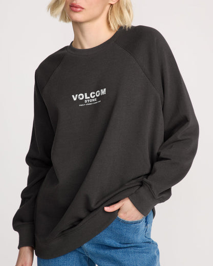 Women's Stone Magic Crew Vintage Black - Volcom
