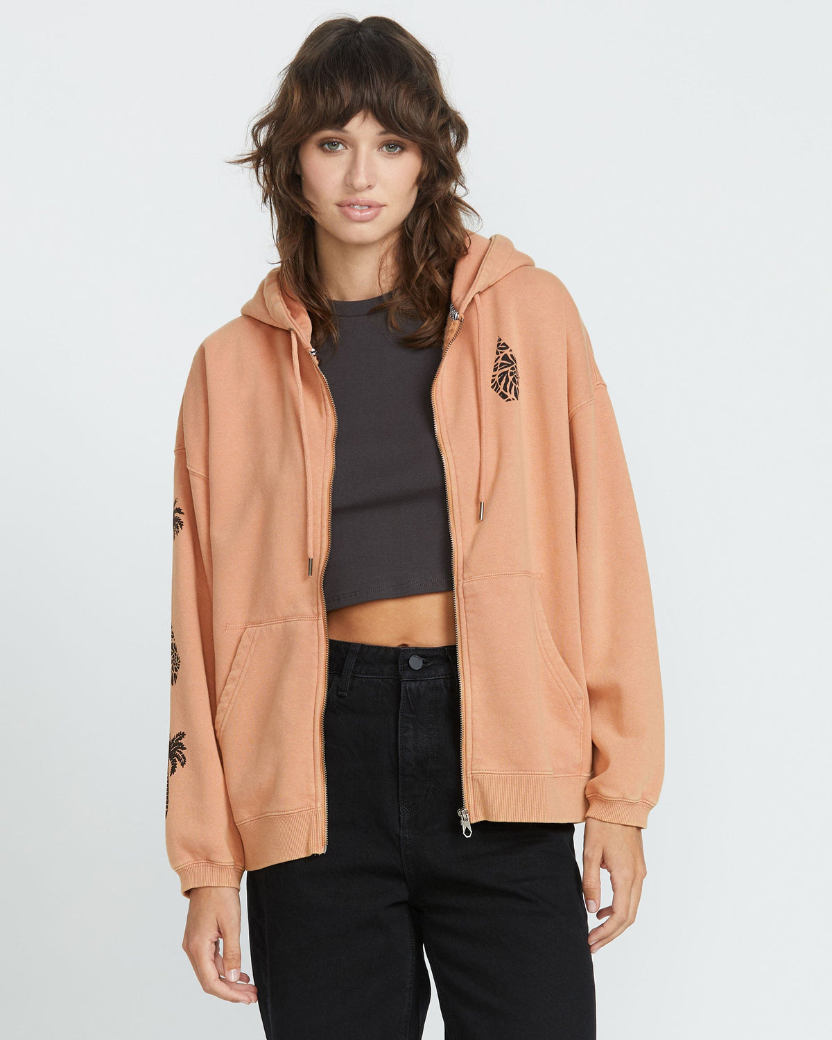 Women's Stone Art Up Zip Sandstone - Volcom
