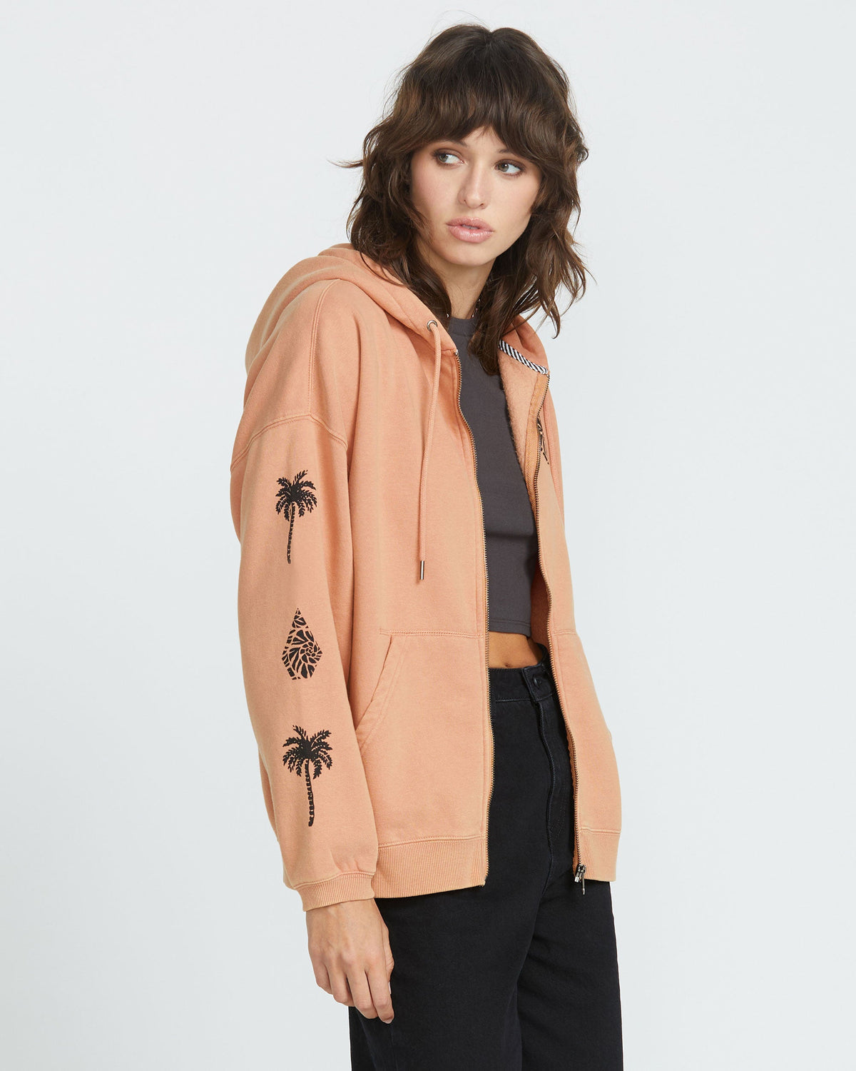 Women's Stone Art Up Zip Sandstone - Volcom