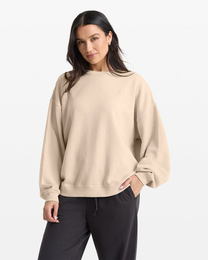 Women's Stone Soft Crew Oat - Volcom