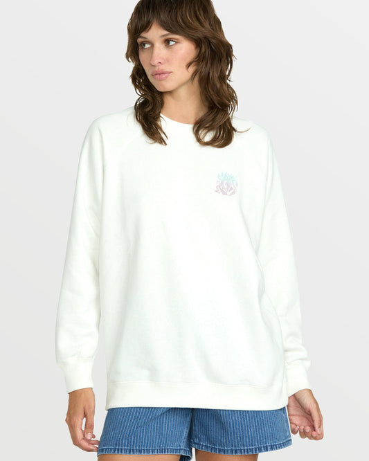 Women's Stone Magic Boyfriend Sweatshirt Star White - Volcom