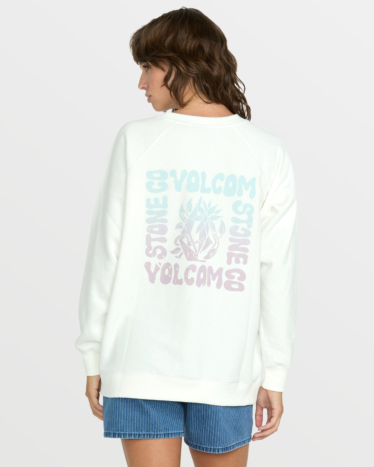 Women's Stone Magic Boyfriend Sweatshirt Star White - Volcom